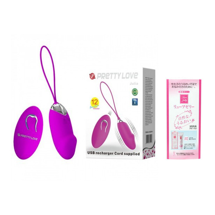 Trứng Rung Cho Nữ Không Thấm Nước Pretty Love Julia - 12 Chế Độ Rung - Chất Liệu Silicone Mềm Mại - Che Tên Sản Phẩm