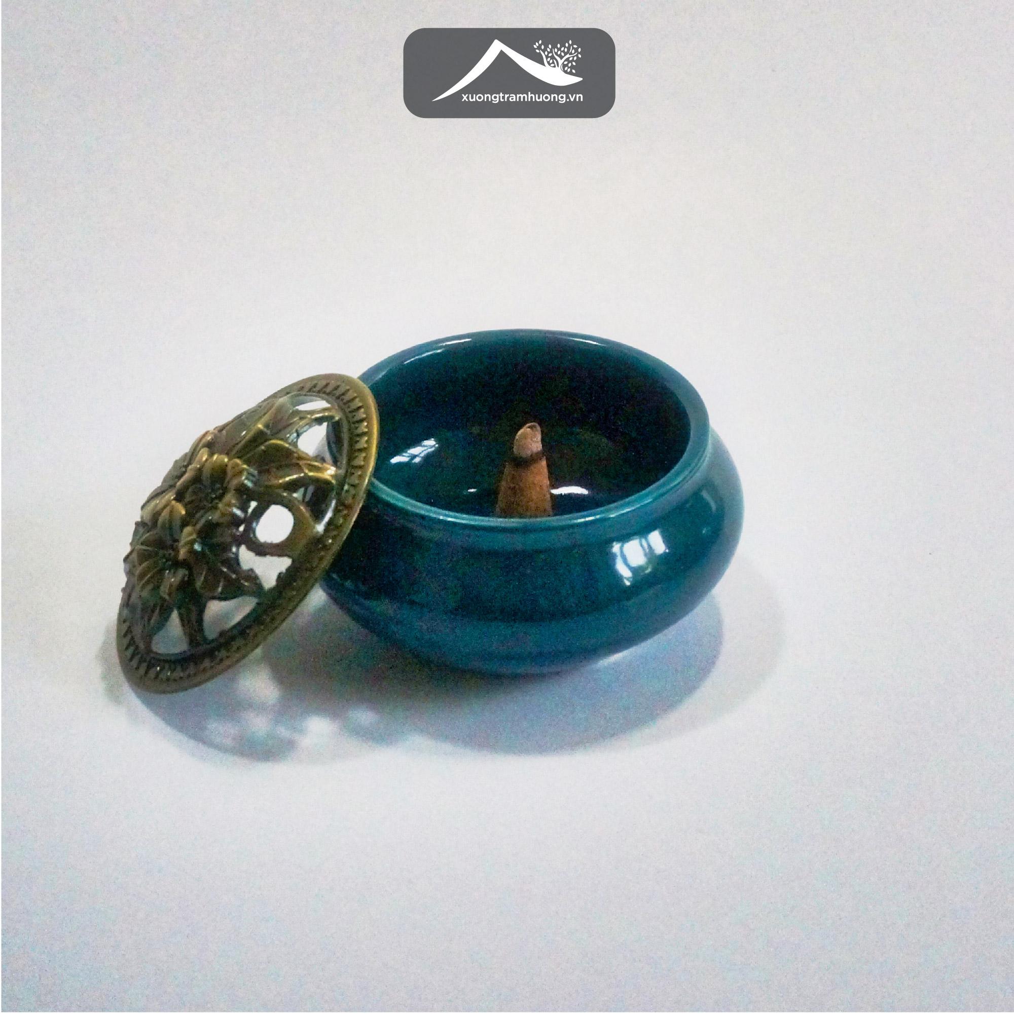 Nụ Trầm Hương Khói Ngược Sạch Xưởng Trầm Hương Thơm Đậm An Toàn Sức Khoẻ Hộp 40 viên