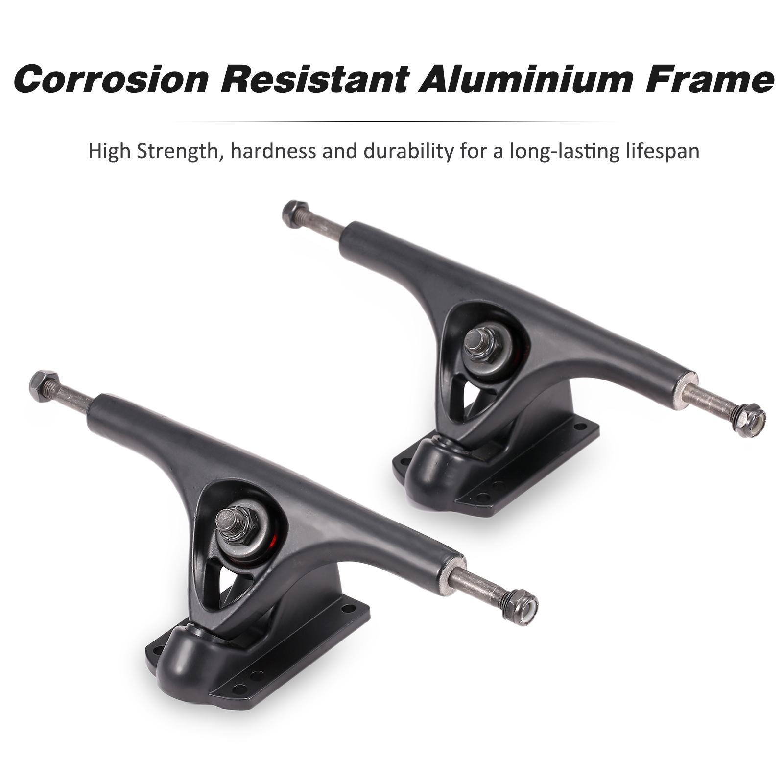 Set 2 Giá Đỡ Bánh Xe Cho Ván Trượt Có Vòng Đệm Bằng Nhôm Hợp Kim