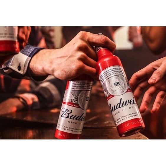 Chai bia BUDWEISER ALUMINUM 355 ml lẻ dùng thử