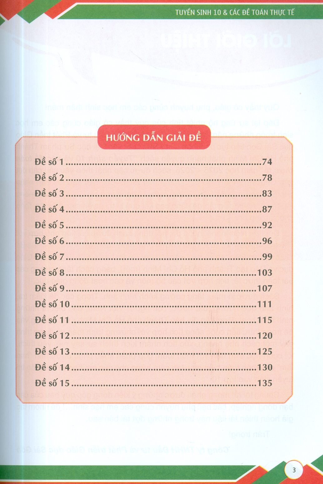 Tuyển Sinh 10 & Các Đề Toán Thực Tế (dành cho học sinh Thành phố Hồ Chí Minh)