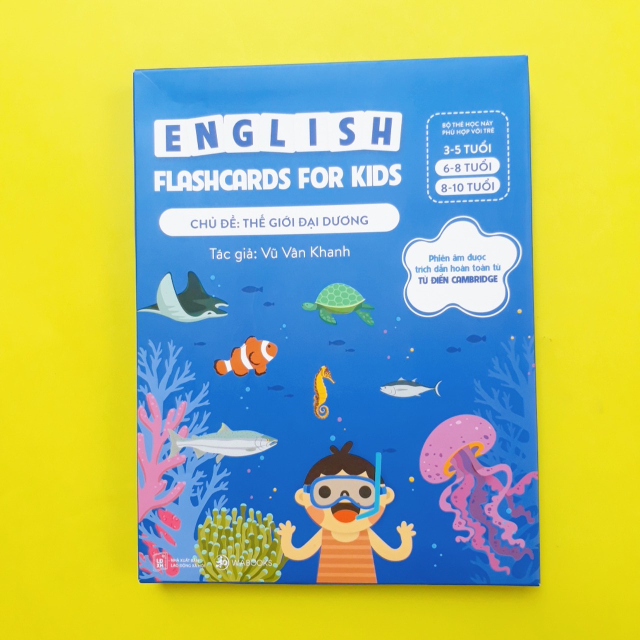 Flashcards - Bộ Thẻ Học Thông Minh Song Ngữ Tiếng Anh Phiên Âm chuẩn CAMBRIDGE - Chủ đề : Thế giới đại dương (3 - 10 tuổi)