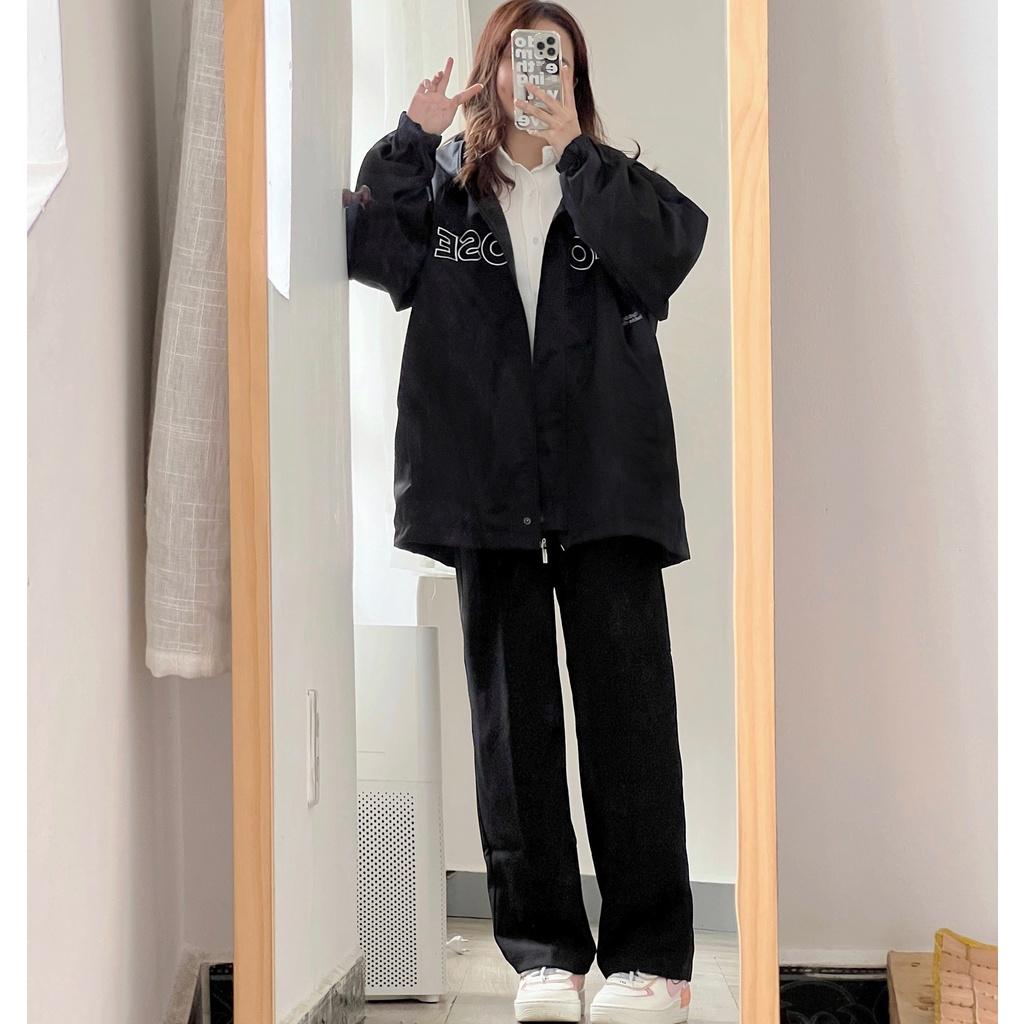 Áo khoác ngoài CHOOSE form rộng unisex nam nữ - chất vải kaki lót dù dày dặn 2 lớp - SHOP MAYLAN