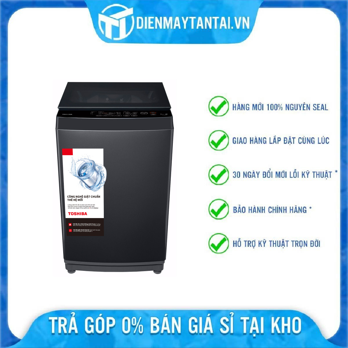 Máy giặt Toshiba 8 kg AW-M905BV(MK) - Chỉ giao HCM