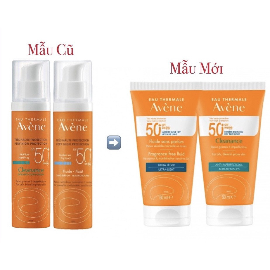 Kem Chống Nắng Avene Very High Protection Fluid Spf 50+ bảo vệ da nhạy cảm 50ml
