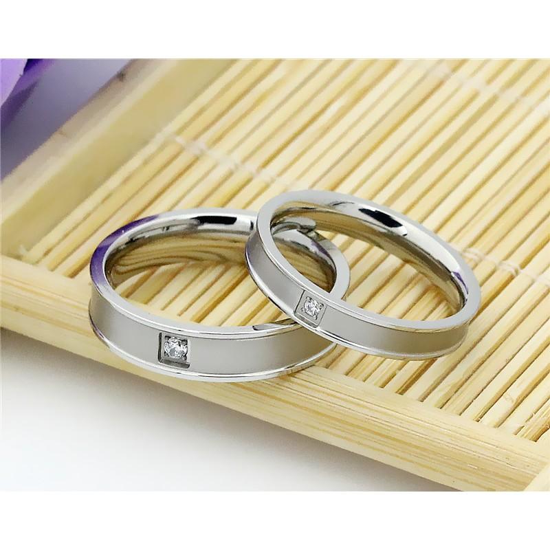 KHẮC TÊN Nhẫn đôi inox cao cấp NC123 giá 1 CHIẾC