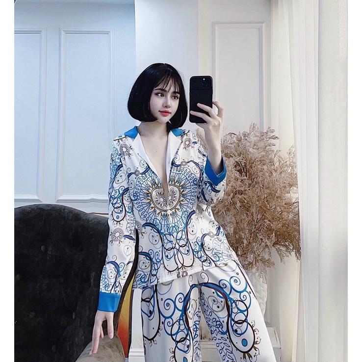 BỘ PYJAMA HOẠ TIẾT 011 CLC- HÀNG QC CAO CẤP
