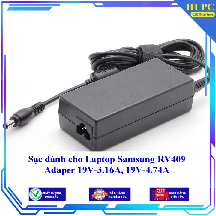 Sạc dành cho Laptop Samsung RV409 Adaper 19V-3.16A 19V-4.74A - Kèm Dây nguồn - Hàng Nhập Khẩu