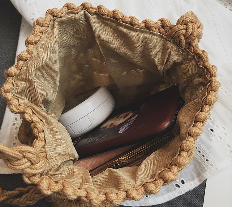 Túi bucket đan dây handmade