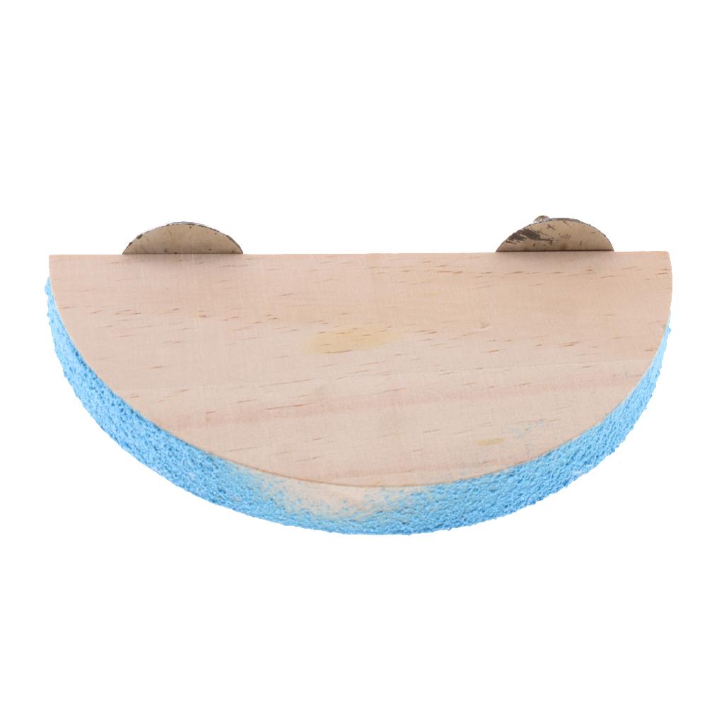 Wooden Budgie Hamster Parrot Bird Cage Stand Platform Perches Pet Toy