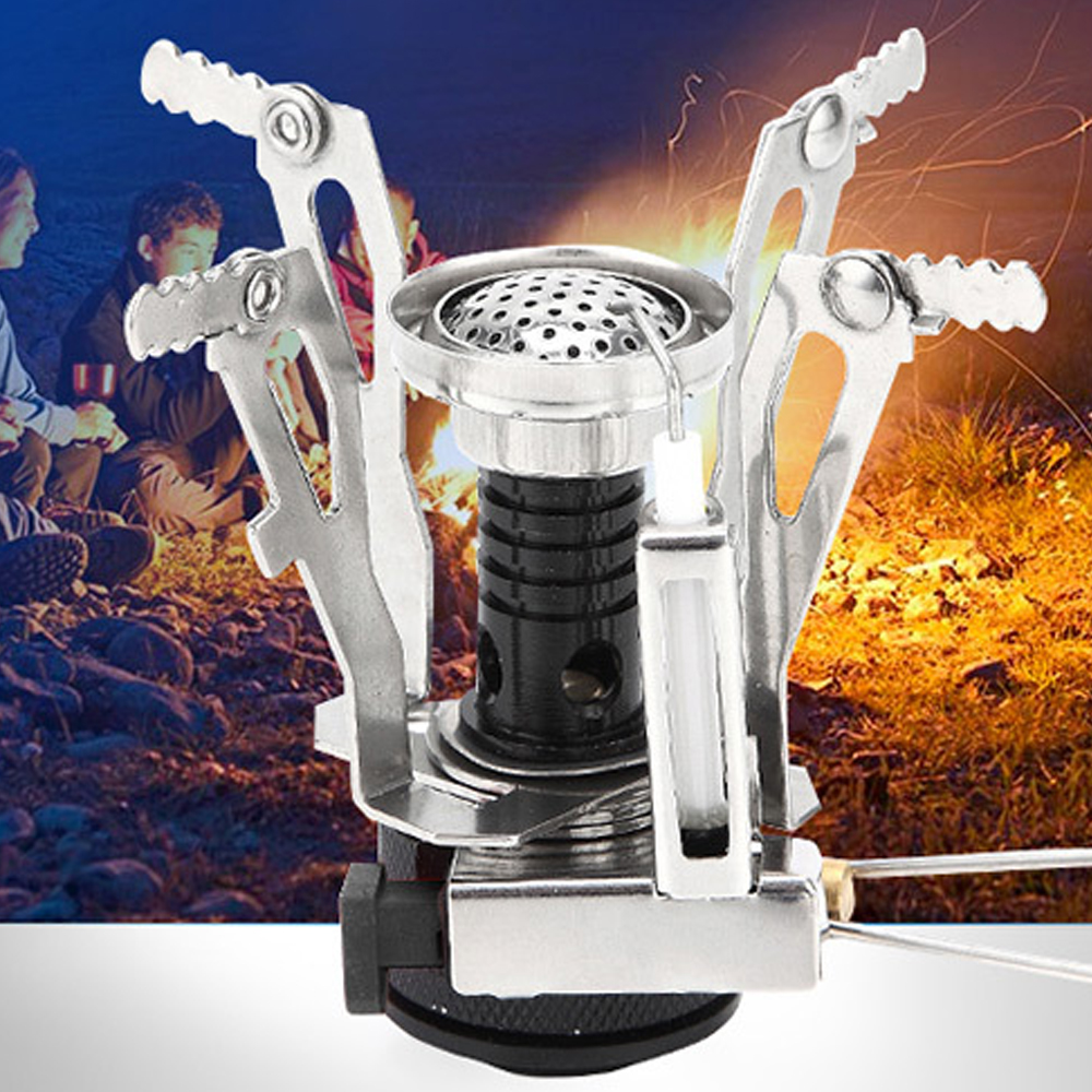Bếp Gas Cắm Trại Mini Có Thể Thu Gọn