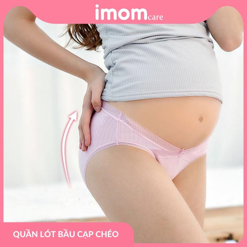 Quần lót bầu cotton cạp chéo imom care, kháng khuẩn, khử mùi, thông hơi cực tốt - QLB2