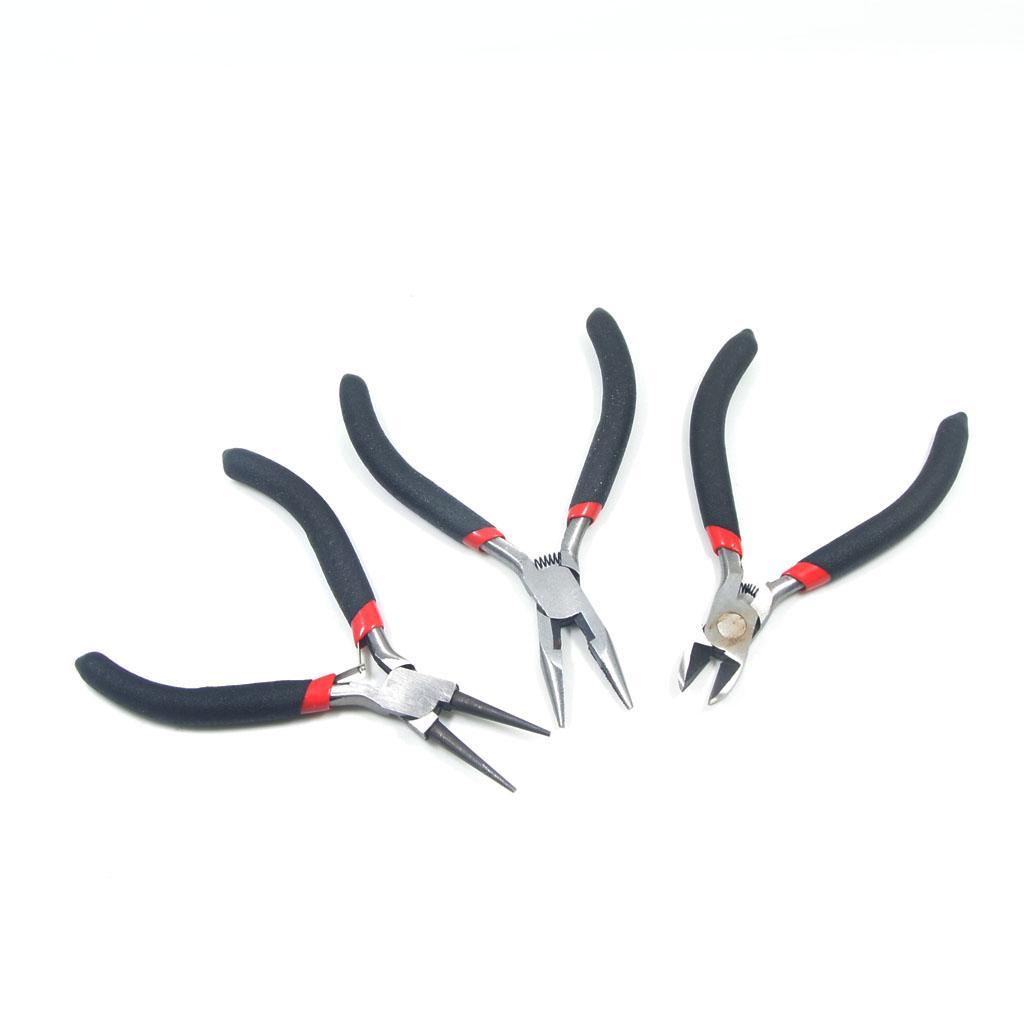 11 Pieces/set Jewelry Making Tools Kit Hand Tools Pliers for Beading Crafting with Case