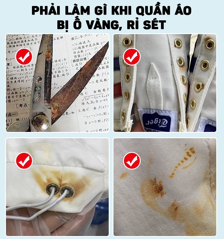 Dung Dịch Tẩy Vết Rỉ Sét Nhanh Chóng Trên Vải, Quần Áo Cao Cấp Flyng 100ml- Hàng Nhập Khẩu
