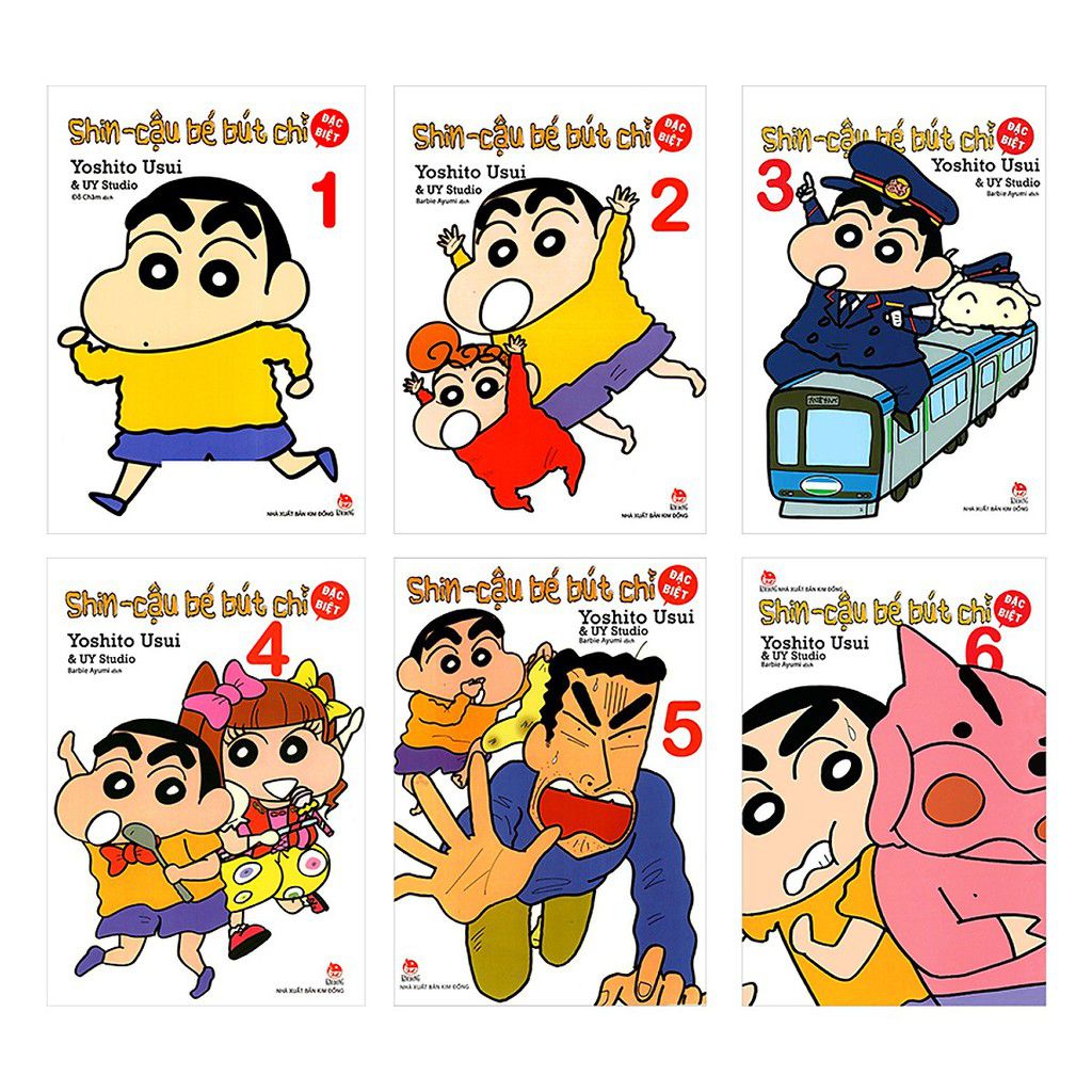 Combo 8 cuốn: Shin - cậu bé bút chì - Tập 1 đến tập 8