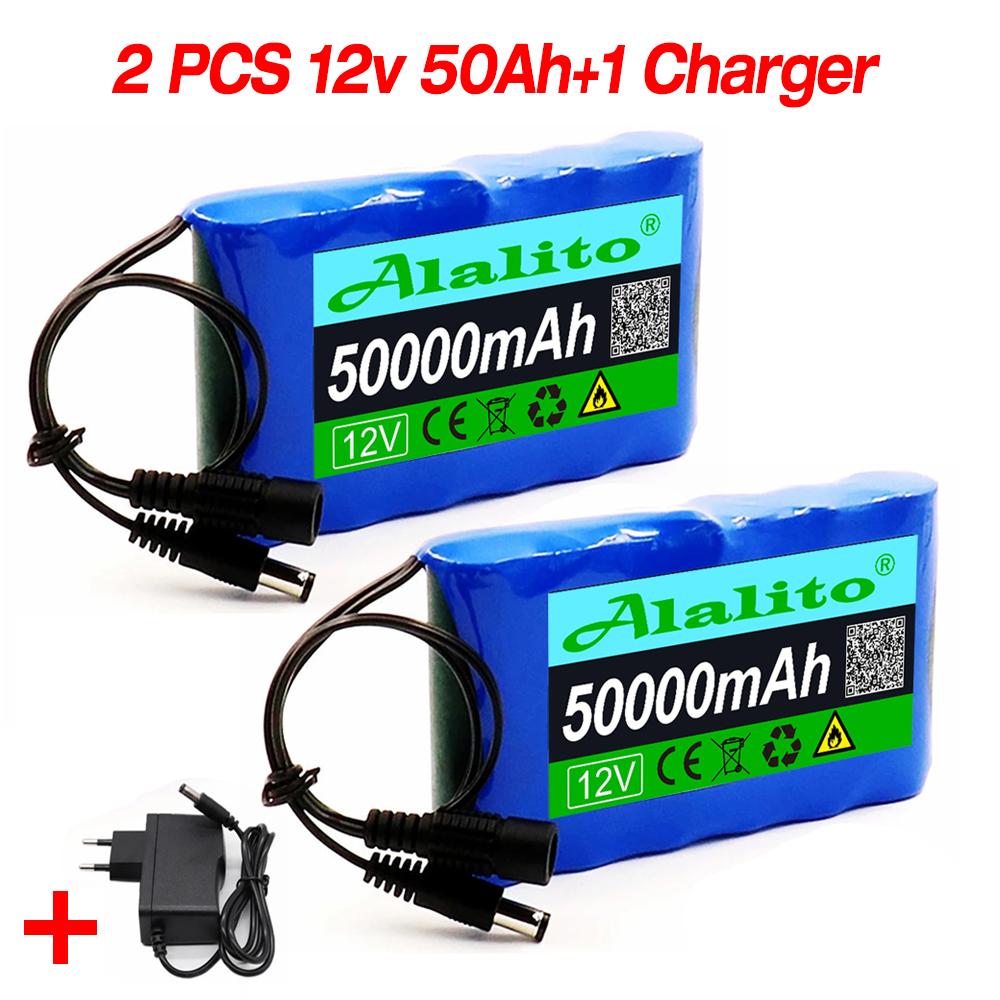 18650 3S2P 12V 14000mah Pin Lithium Ion Chính Hãng DC 12.6V 14Ah Có Thể Sạc Lại Camera Quan Sát, Màn Hình Camera Pin Thay Thế + Sạc Màu Sắc: 12V50AH 1 Cái