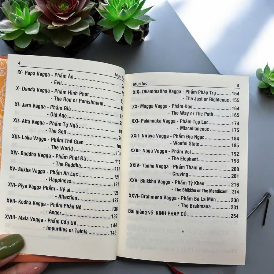 Kinh Pháp Cú Mini Song Ngữ Anh - Việt '(9x13)