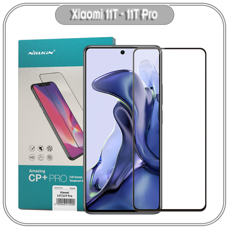 Kính cường lực Nillkin CP+ PRO cho Xiaomi 11T - 11T Pro FULL viền đen - Hàng nhập khẩu