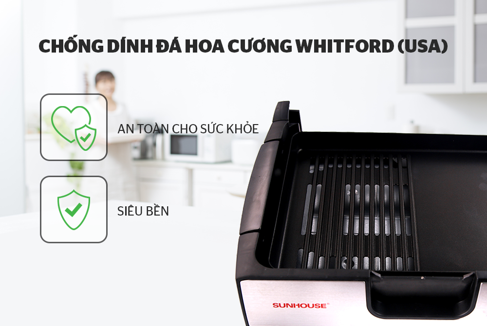 Bếp nướng điện Sunhouse SHD4603 - Hàng chính hãng