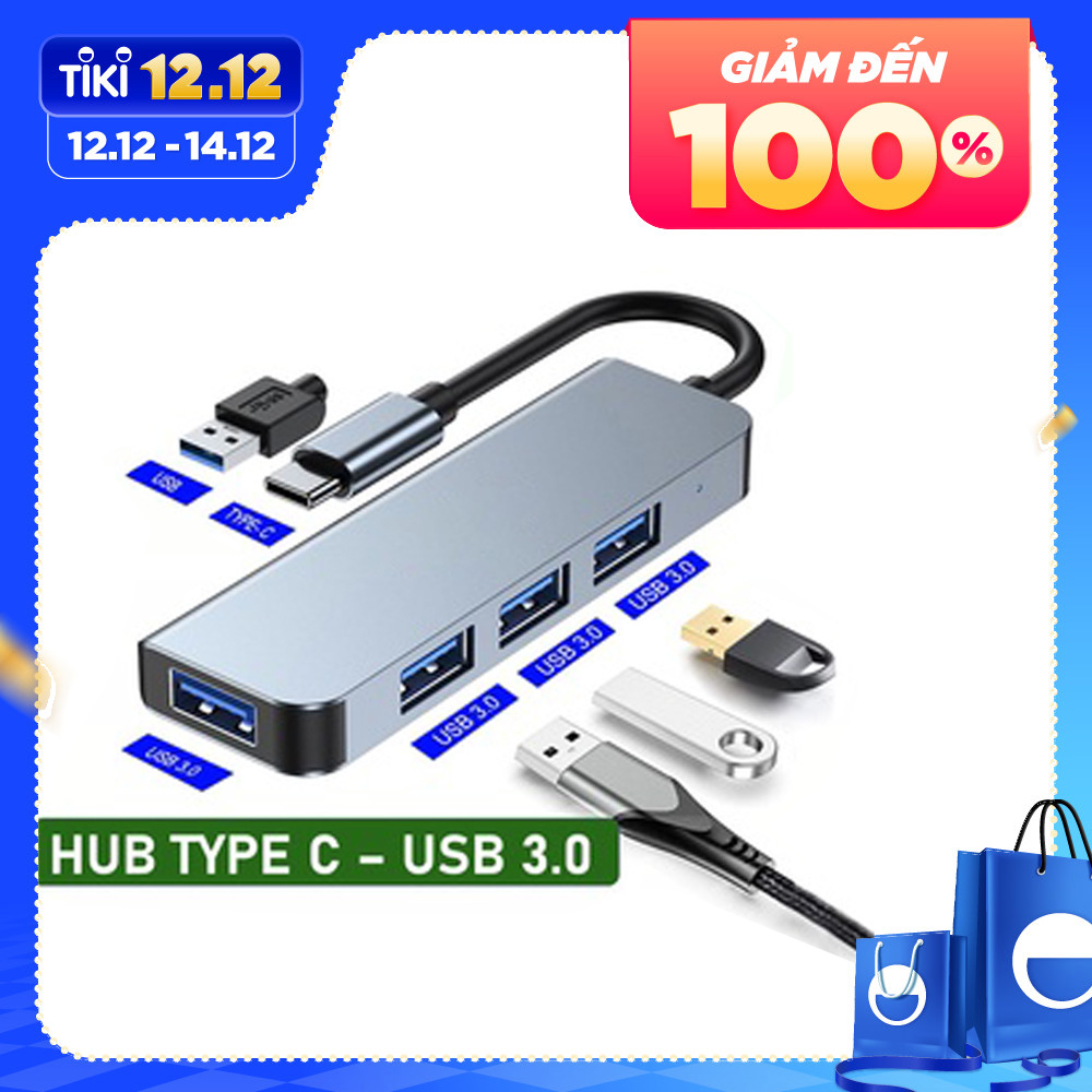 Hub chuyển đổi mở rộng USB Typec sang USB 3.0 – Hàng chính hãng