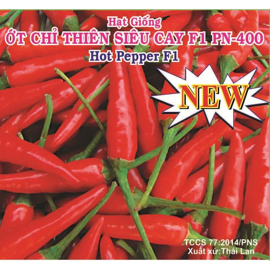 Hạt Giống Ớt Chỉ Thiên Siêu Cay F1 0.1gram