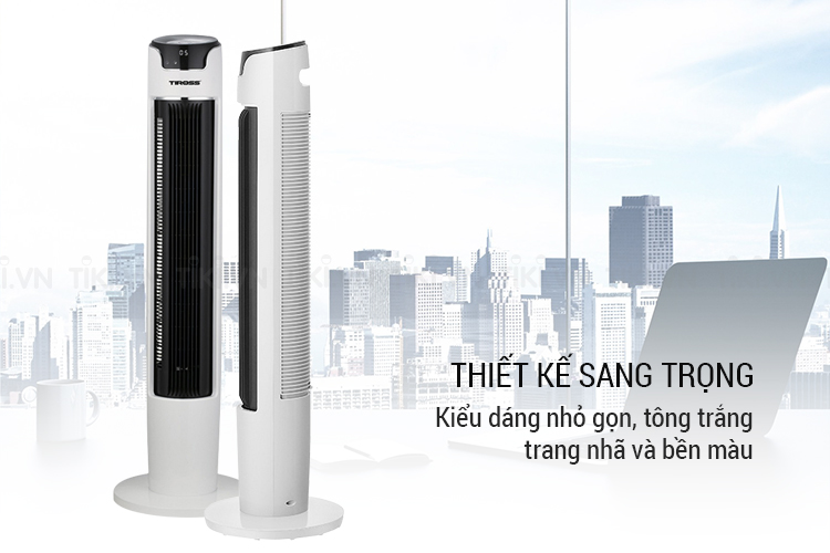 Quạt Tháp Tiross TS9181 - Trắng - Hàng chính hãng