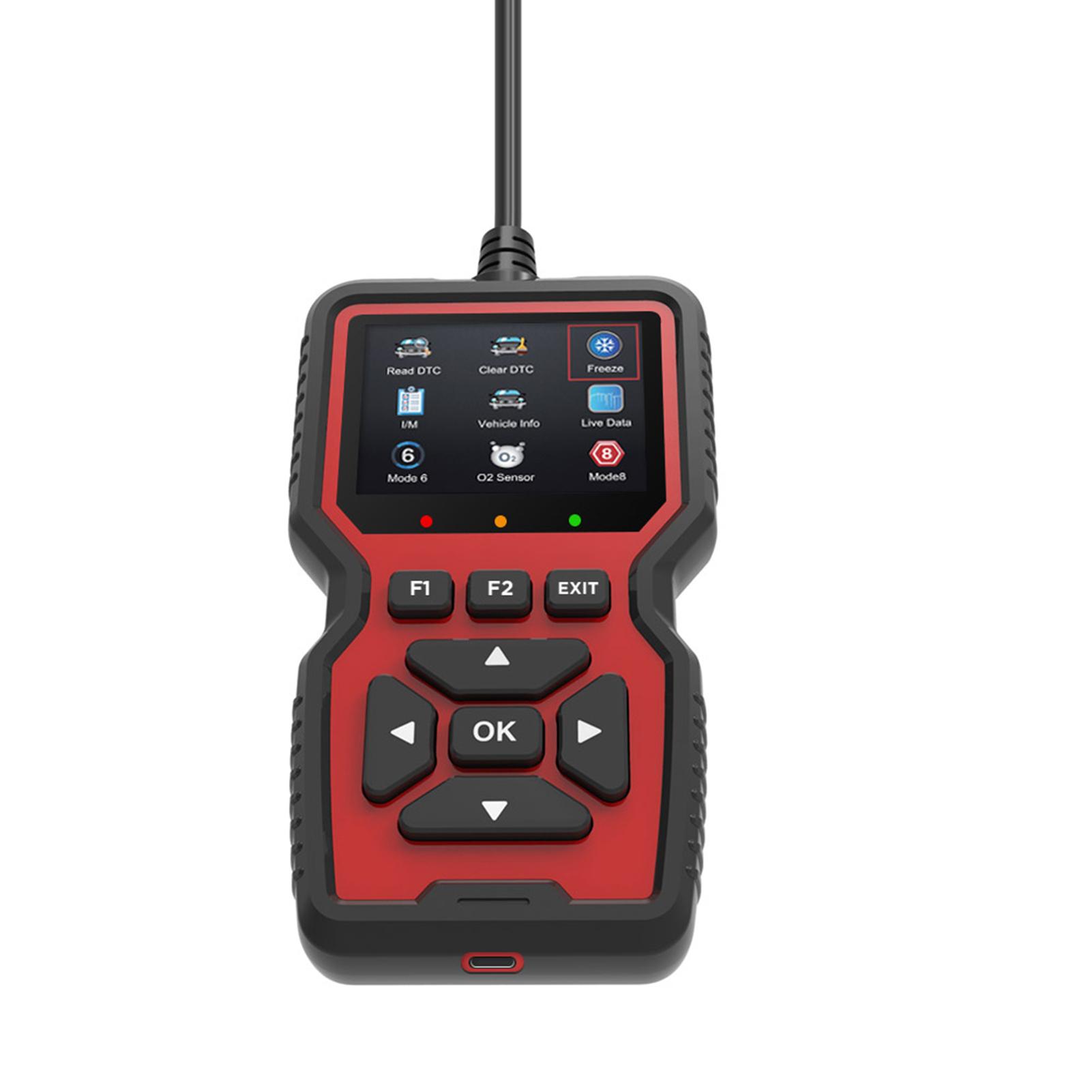 V519 OBDII Diagnostic Vehicle Code Reader Upgraged Support Printing Functions for All OBD II Protocol Cars Since 1996