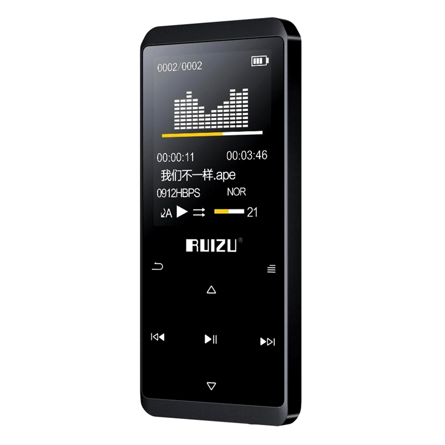 Máy Nghe Nhạc Lossless Bluetooth Ruizu D02 4GB - Hàng Chính Hãng