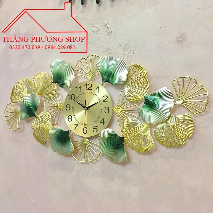 Đồng Hồ Treo Tường Hình Lá Sen TP-001G