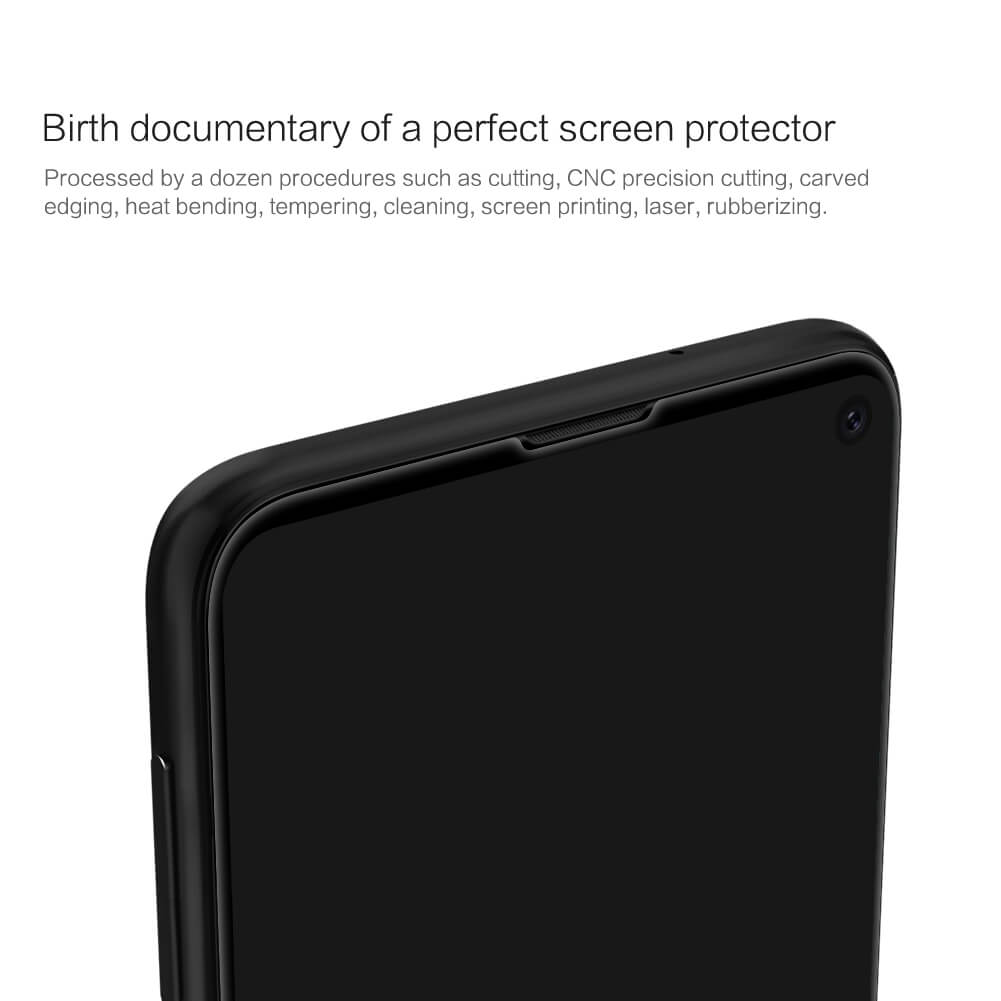 Miếng dán cường lực 3D full màn hình cho Samsung Galaxy S10e hiệu Nillkin CP + Max ( Mỏng 0.23mm, Kính ACC Japan, Chống Lóa, Hạn Chế Vân Tay) - Hàng chính hãng