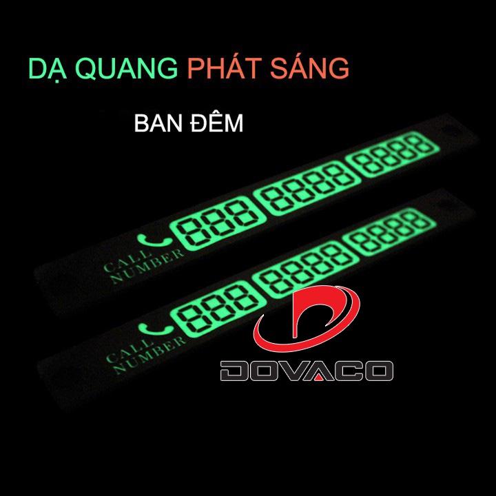 Bảng số điện thoại gắn táp lô ô tô khi đỗ xe V2