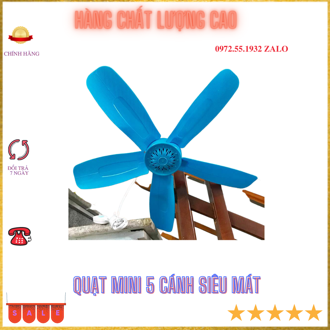 Quạt mini sải cánh 450 siêu mát