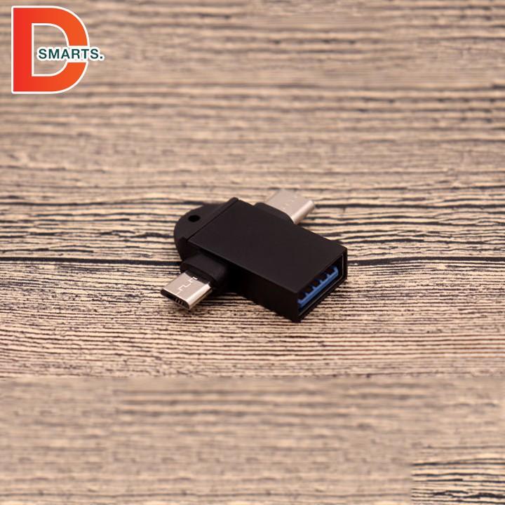 Đầu chuyển USB sang Micro USB, TypeC 3.0 siêu nhanh dễ dàng bỏ túi