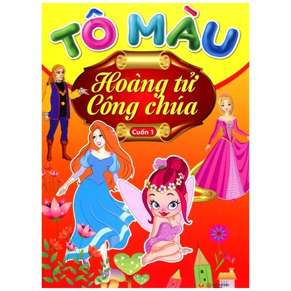 Sách Tô Màu Hoàng Tử Công Chúa - Tập 1