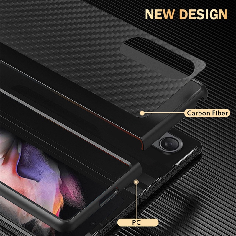 Hình ảnh Ốp lưng chống sốc cho Samsung Galaxy Z Fold 3 hiệu X-Level Kevlar Folding Screen (chất liệu vân carbon cao cấp, trang bị khả năng chống va đập cực tốt) - hàng nhập khẩu