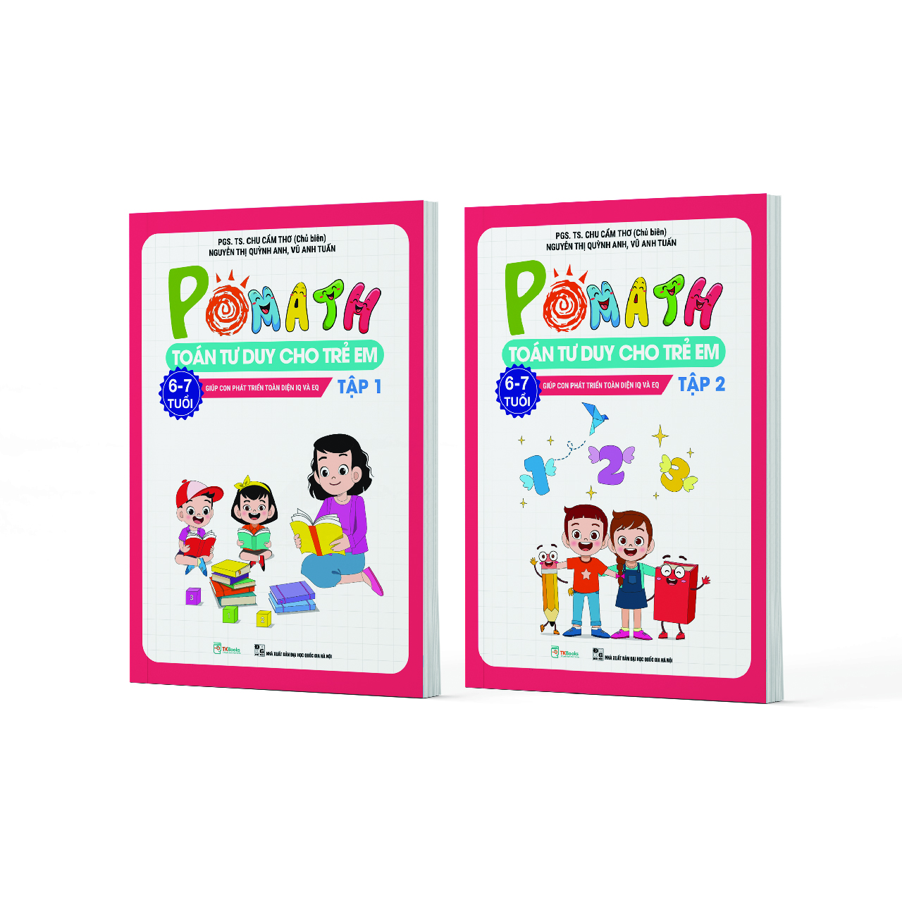 Combo POMath - Toán tư duy cho trẻ em 6 - 7 tuổi - TKBooks 