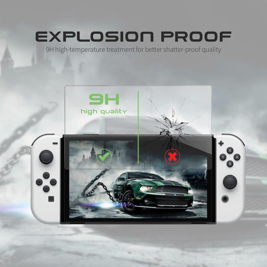 Kính cường lực hd độ cứng 9h bảo vệ màn hình máy chơi game Nintendo Switch OLED / Lite