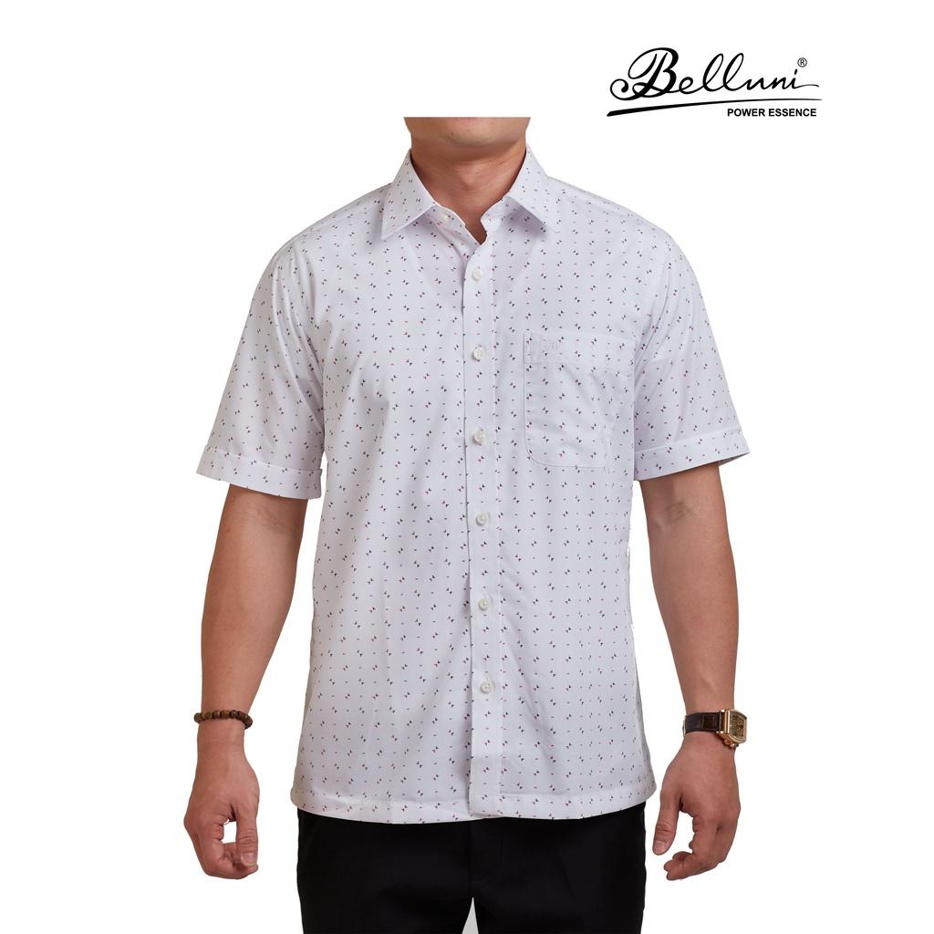 Áo sơ mi nam ngắn tay cao cấp BELLUNI vải sợi tre thoải mái thanh lịch - ABN.BPS.BE.217.W