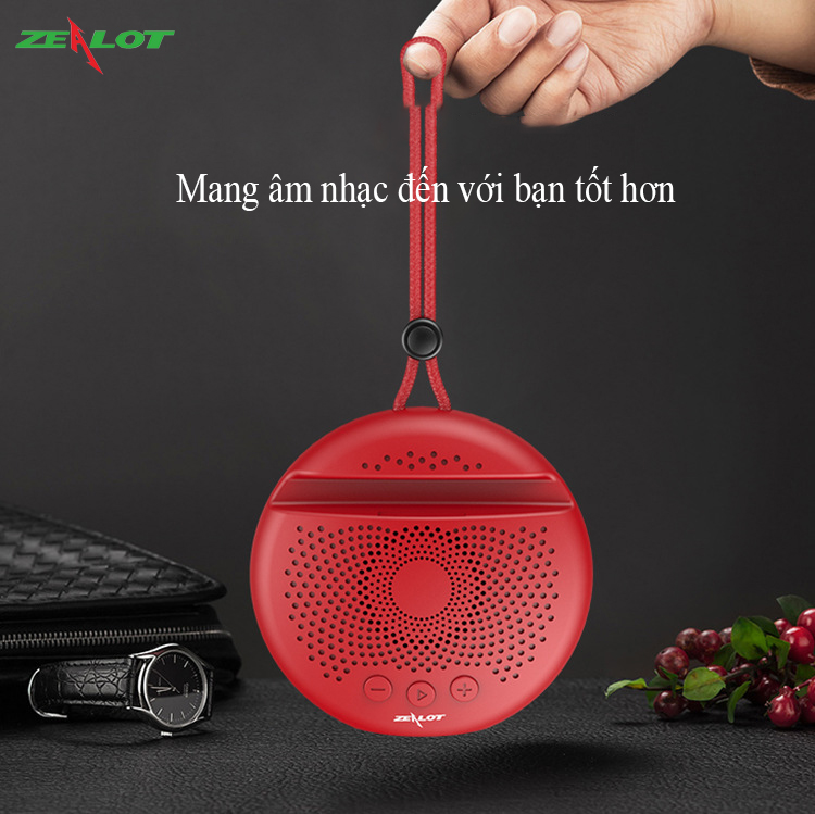 Loa bluetooth mini Zealot di động hàng chính hãng S24 loa siêu trầm