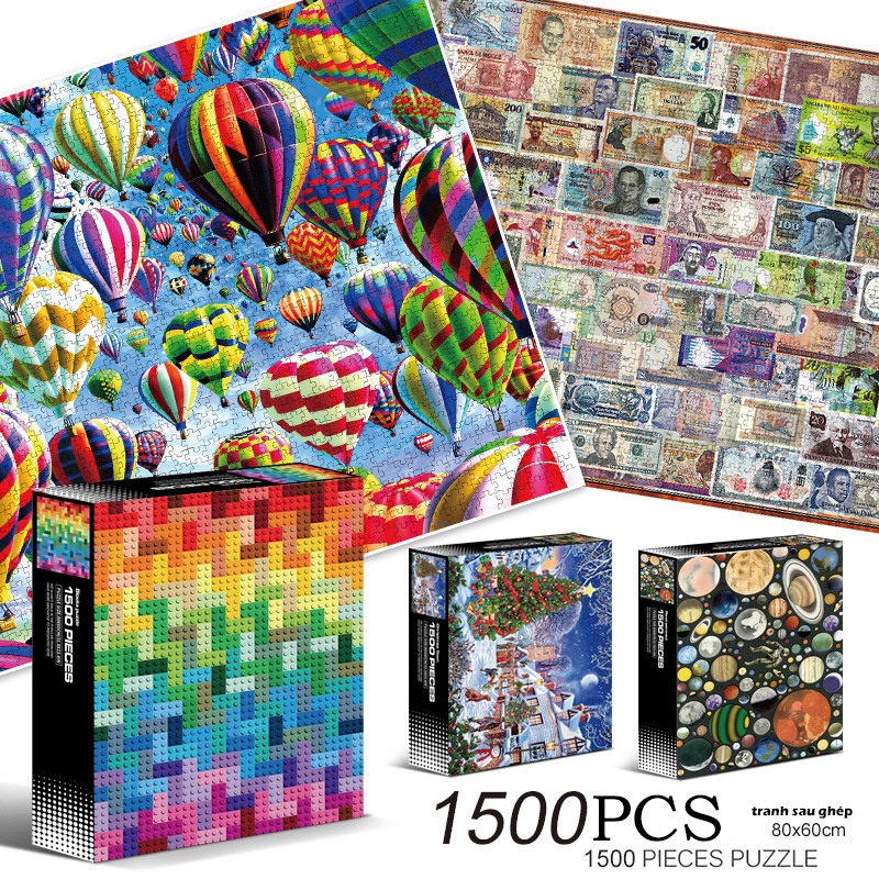 Bộ Tranh Ghép Xếp Hình 1500 Pcs Jigsaw Puzzle Bản Cao Cấp