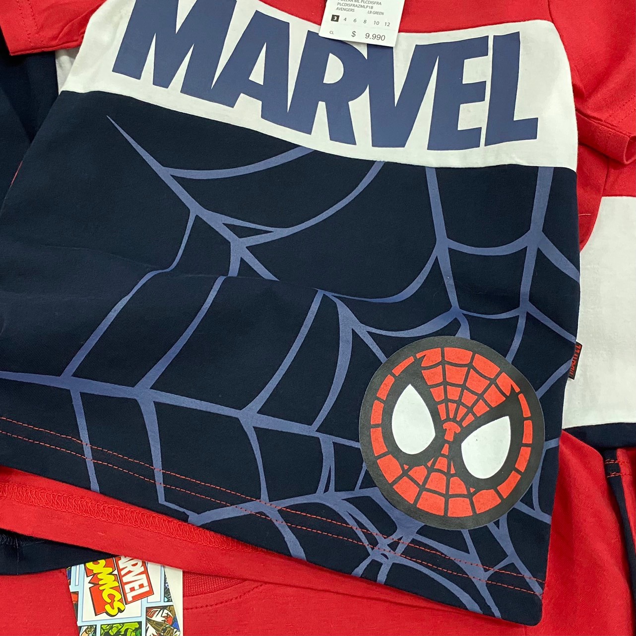 Bộ cộc tay bé trai Marvel Spider.man dư xịn người nhện siêu nhân 12- 38kg