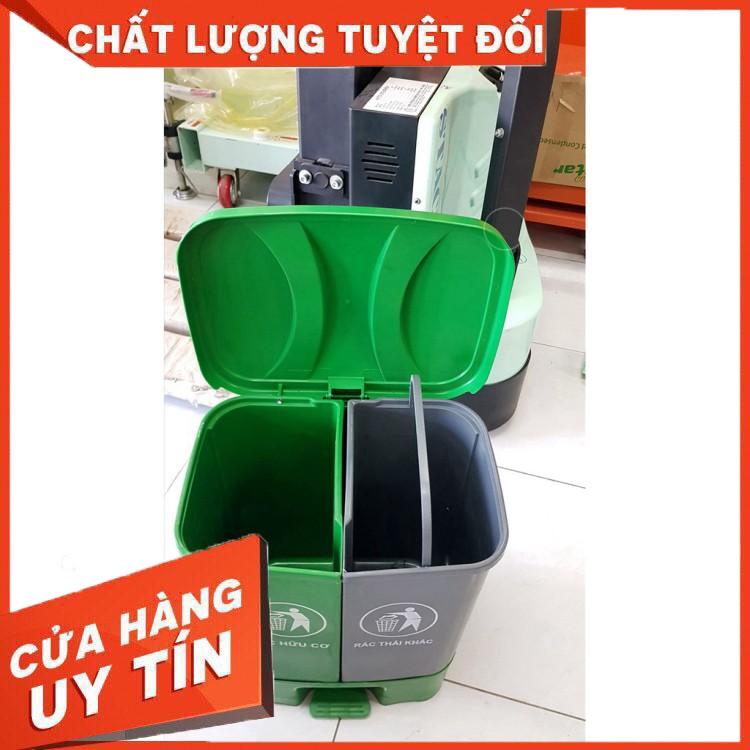 THÙNG RÁC NẮP BẬT 2 NGĂN CỠ LỚN 40L NHỰA VIỆT NHẬT