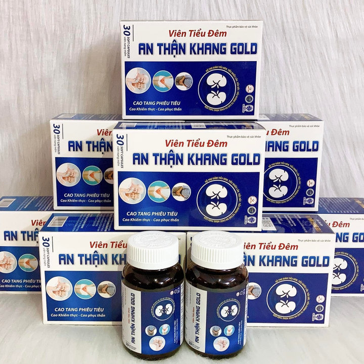 Viên uống Tiểu Đêm An Thận Khang Gold Aviphar Hỗ trợ bổ thận, giảm triệu chứng tiểu đêm, tiểu nhiều lần, tiểu rắt   (Lọ 60 viên)