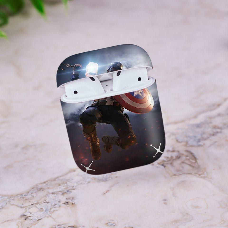 Miếng dán skin cho AirPods in hình Avenger - AVG-0x000001 (AirPods ,1 2, Pro, TWS, i12)