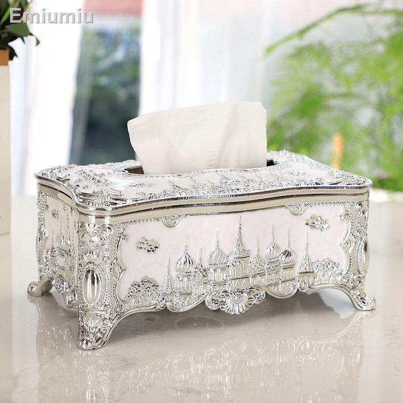 ✥◎European Castle Hộp đựng khăn giấy Acrylic sáng tạo Khách sạn KTV Hộp giấy thời trang gia dụng cao cấp