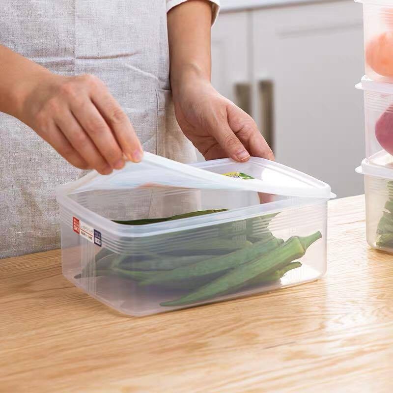 Set 02 hộp đựng thực phầm Nakaya 1200ml và 2000ml, thiết kế tinh tế, đẹp mắt, khả năng giữ kín hơi vượt trội - nội địa Nhật Bản