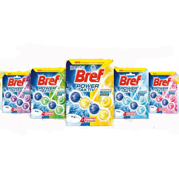 Viên khử mùi toilet Bref WC Blue Active 50g - Đức