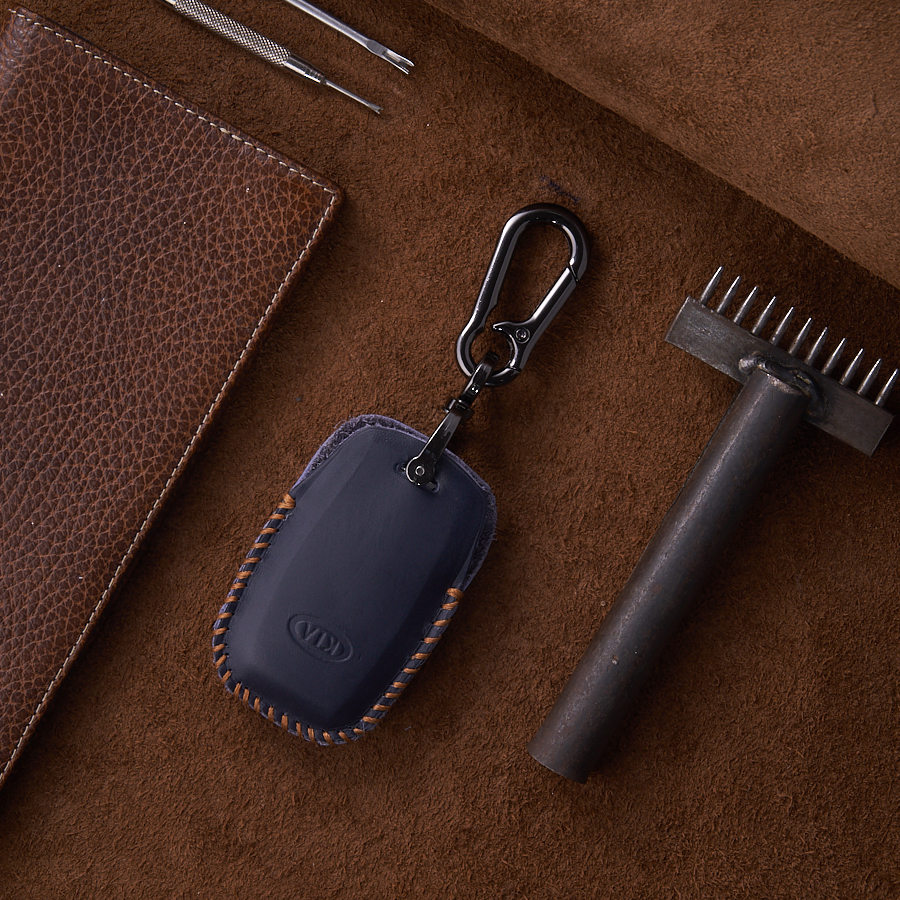 Bao Da Chìa Khóa Ô Tô Handmade dành cho Kia Sorento 2015/2017 Da Bò