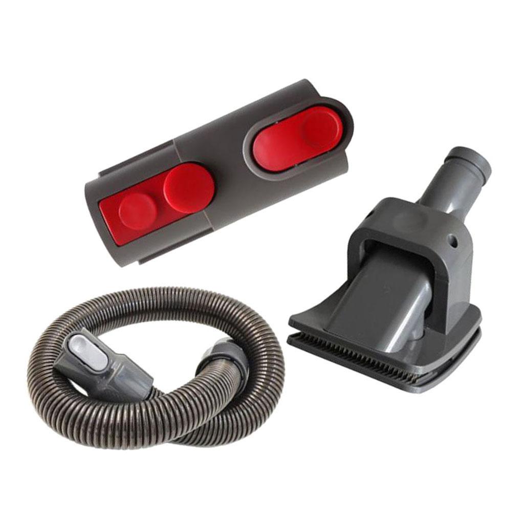 Replacement Groom Cat Dog Pet Tool Brush + Extension Hose + Vacuum Cleaner Adapter For Dyson Vacuum Cleaner, 3pcs/set
