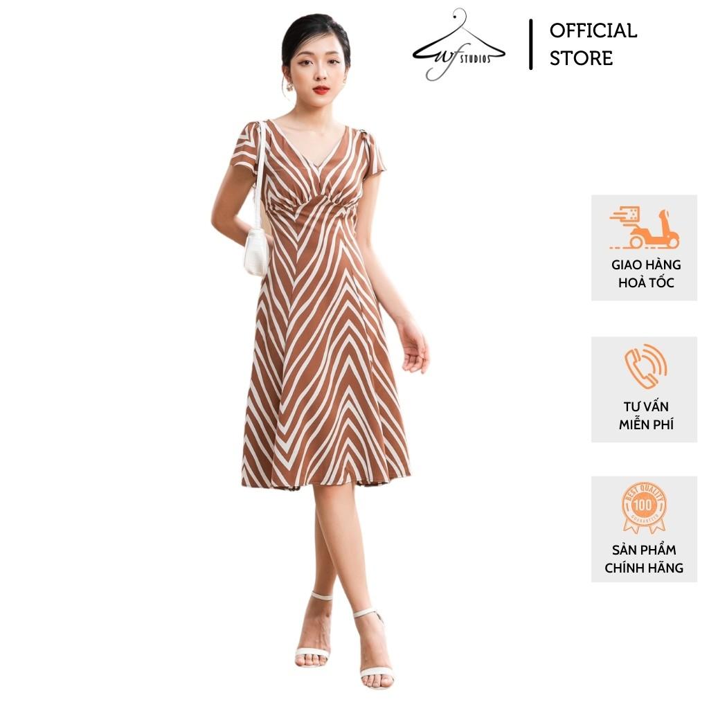 Váy voan lụa cổ V đuôi cá - Ellie Dress - V01 - wfstudios